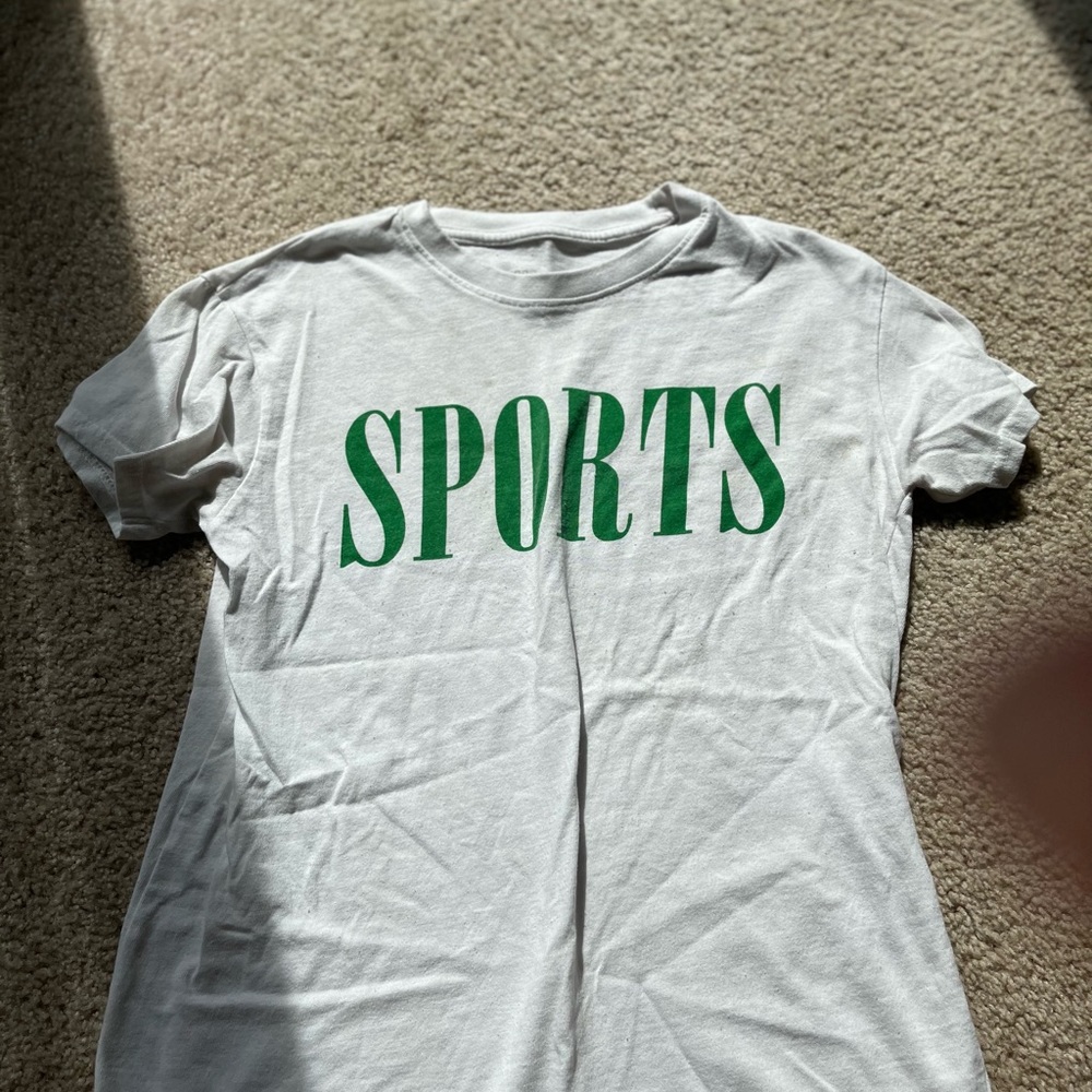 White Sports shirt